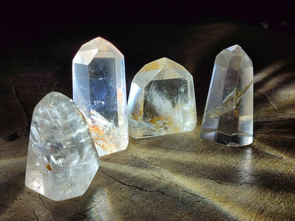 Polished Mixed Clear Quartz Crystals x 14 From Madagascar