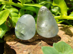 Polished Blue Celestite Galet Free Forms x 20 From Sakoany, Madagascar