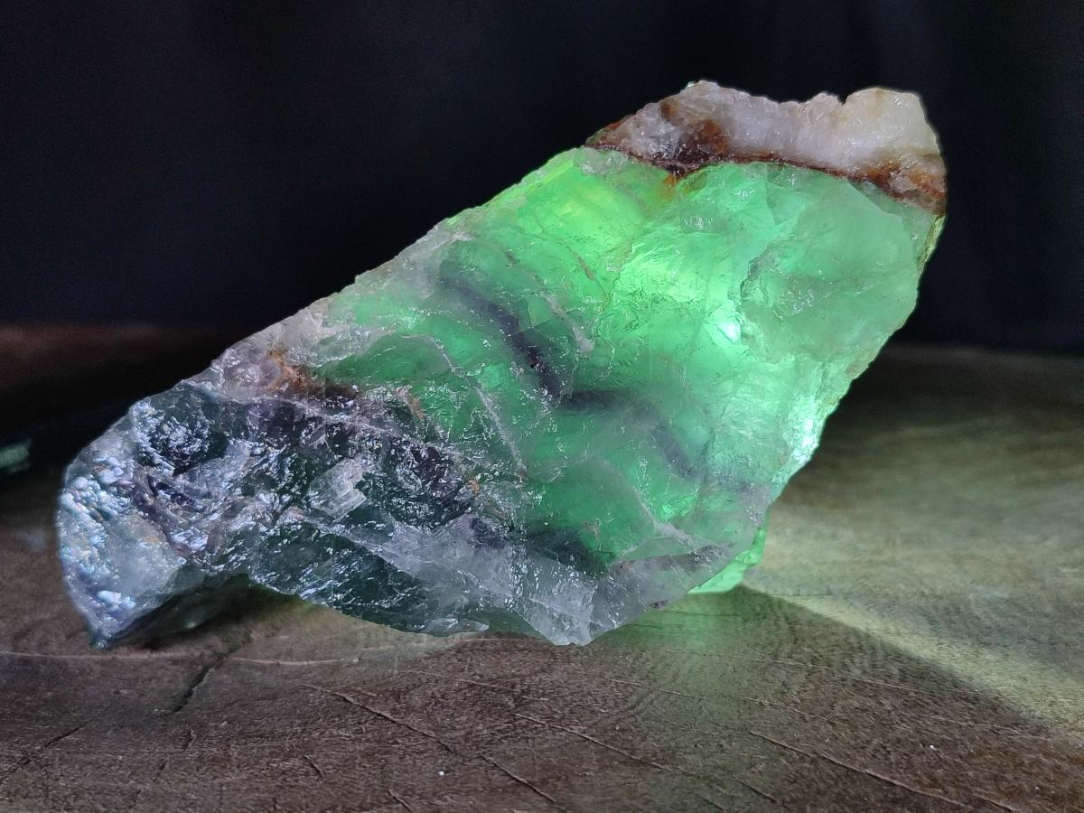 Natural Large Watermelon Fluorite Cobbed Specimens x 4 From Uis, Namibia