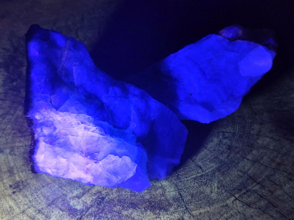 Natural Large Watermelon Fluorite Cobbed Specimens x 4 From Uis, Namibia