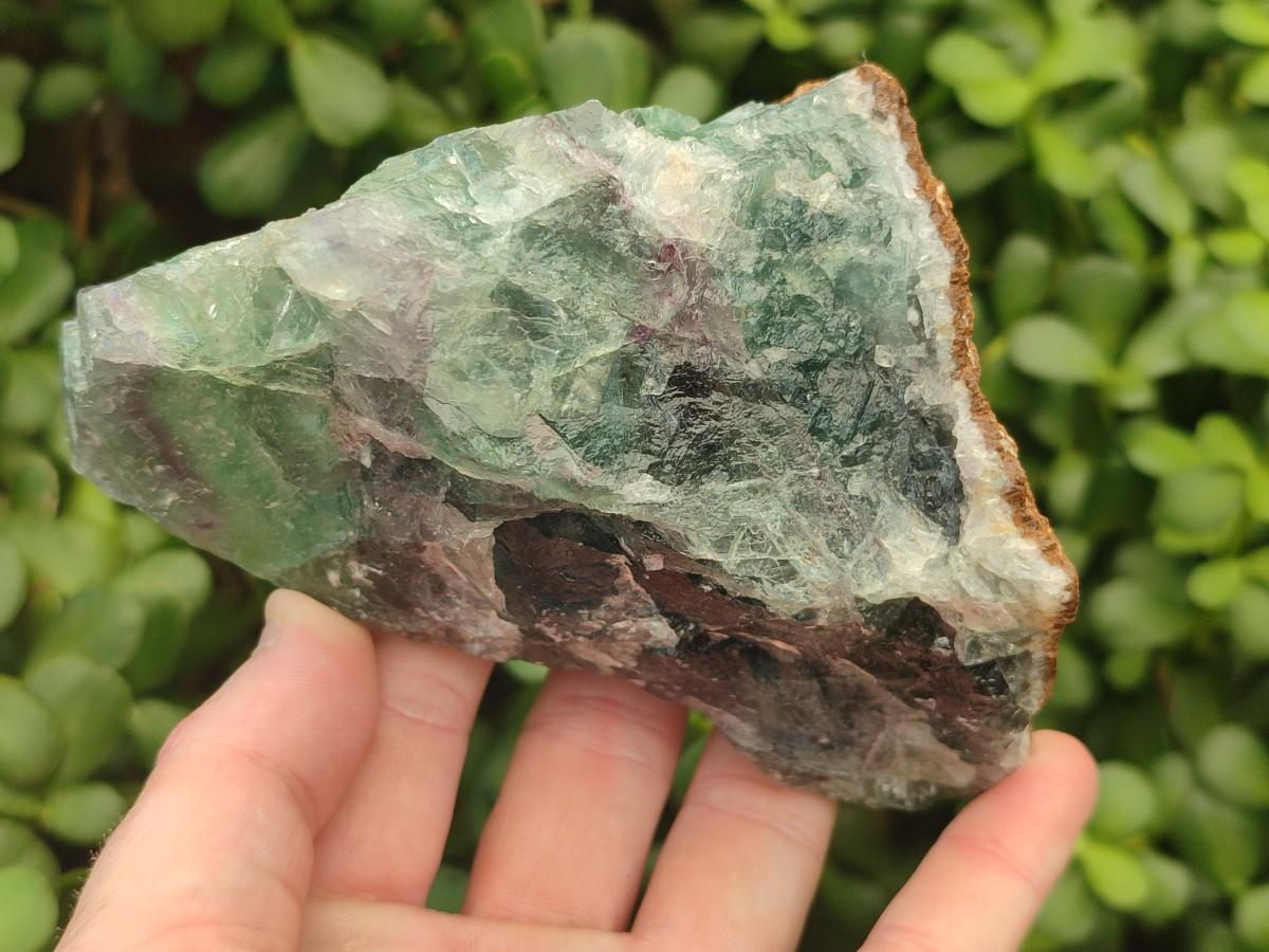 Natural Large Watermelon Fluorite Cobbed Specimens x 4 From Uis, Namibia