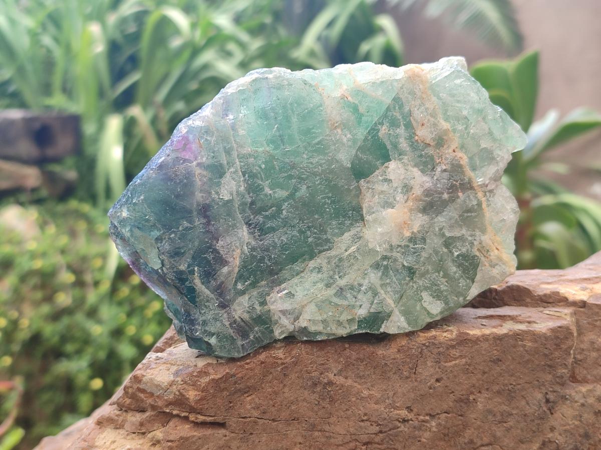 Natural Large Watermelon Fluorite Cobbed Specimens x 4 From Uis, Namibia