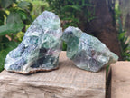 Natural Large Watermelon Fluorite Cobbed Specimens x 4 From Uis, Namibia