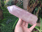 Polished Large Gemmy Rose Quartz Crystal Points x 2 From Madagascar