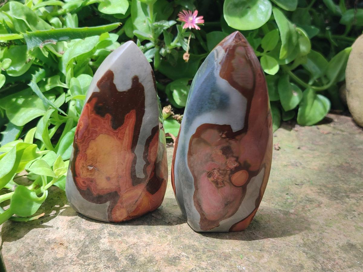 Polished Mixed Selected Multi Mineral Items x 6 From Madagascar