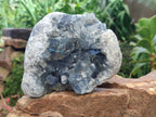Natural Blue Celestite Crystal Cluster Specimens x 2 From Sakoany, Madagascar