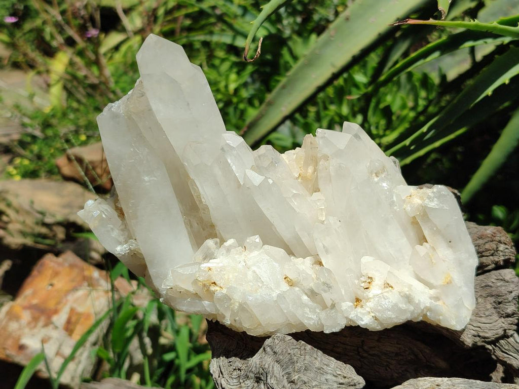 Natural Mixed Quartz Crystal Clusters x 3 From Madagascar