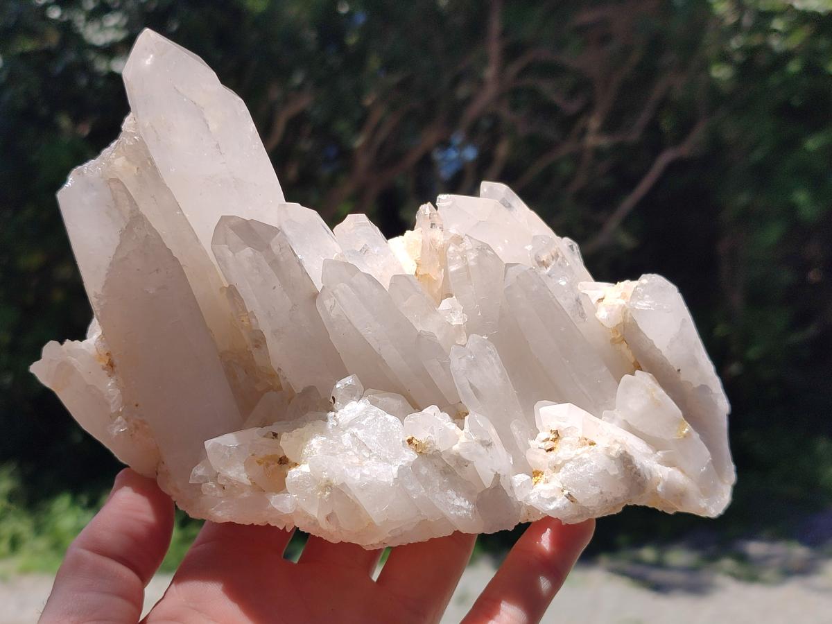 Natural Mixed Quartz Crystal Clusters x 3 From Madagascar