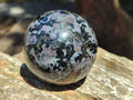 Polished Gabbro 'Merlinite' Spheres x 4 From Ambatofinandrahana, Madagascar