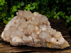 Natural XL White Phantom Cascading Smokey Luena Quartz Cluster x 1  From Luena, Congo