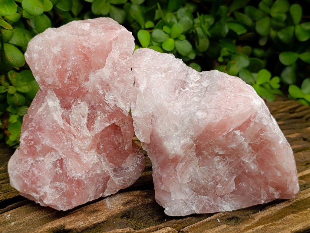 Natural Cobbed Rose Quartz Specimens x 5 From Northern Cape, South Africa