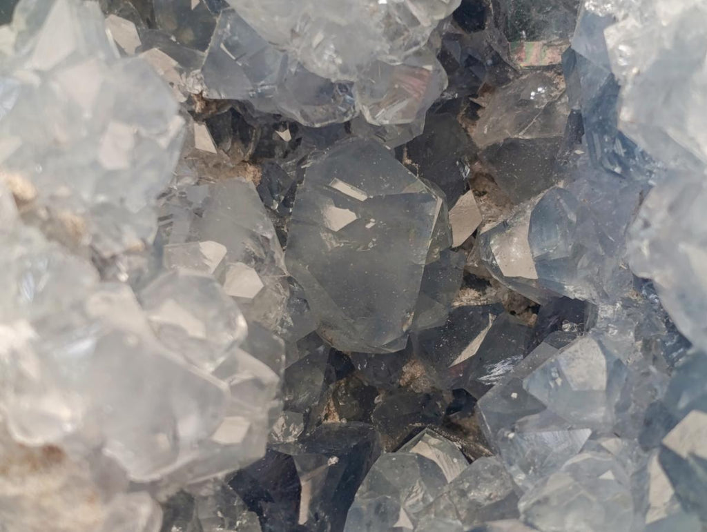 Natural Blue Celestite Geode Specimen x 1 From Sakoany, Madagascar