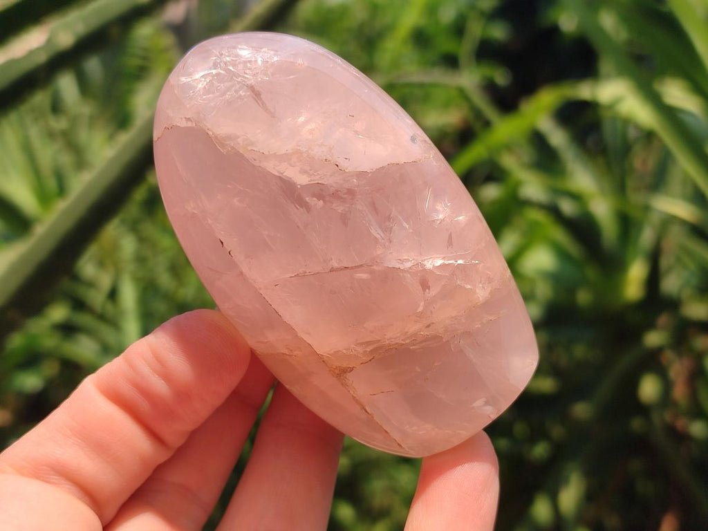 Polished Rose Quartz Points and Standing Free Forms x 6 From Madagascar