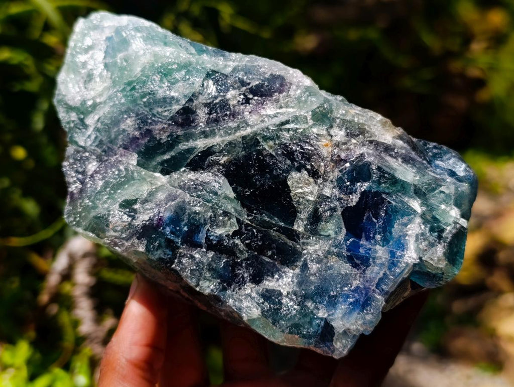 Natural Watermelon Fluorite Cobbed Specimens x 4 From Uis, Namibia