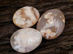 Polished Flower Agate Palm Stones x 20 From Antsahalova, Madagascar