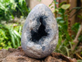 Polished Blue Celestite Eggs x 2 From Sakoany, Madagascar