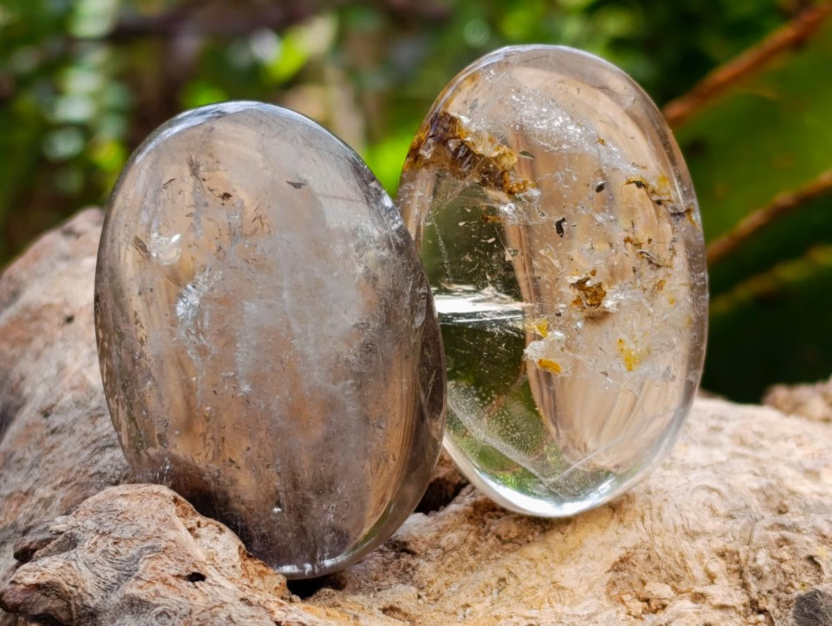 Polished Mixed Mineral Galets x 29 From Madagascar