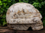 Hand Made XL Tiger Feldspar Skull Carving x 1 From Madagascar