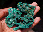 Natural Silky Malachite Specimens x 35 From Kasompe, Congo