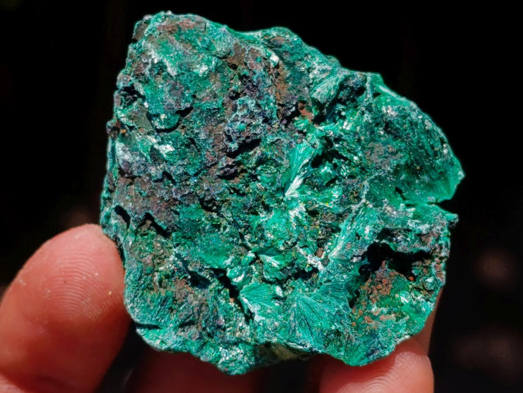 Natural Silky Malachite Specimens x 35 From Kasompe, Congo