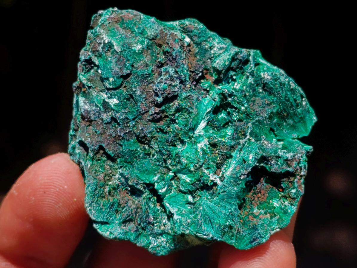 Natural Silky Malachite Specimens x 35 From Kasompe, Congo