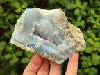 Natural Blue Lace Agate Specimens x 3 From Nsanje, Malawi - Toprock Gemstones and Minerals 