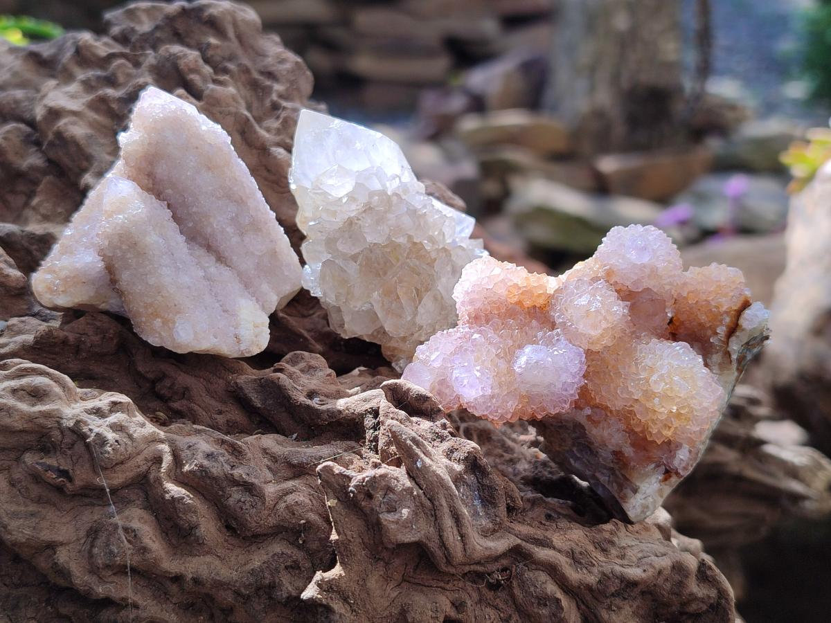 Natural Mixed Spirit Quartz Clusters x 35 From Boekenhouthoek, South Africa