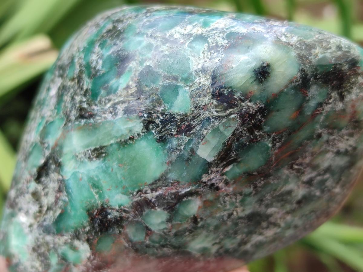 Polished Emerald Mica 'Mutokolite' Standing Free Forms x 2 From Mutoko, Zimbabwe