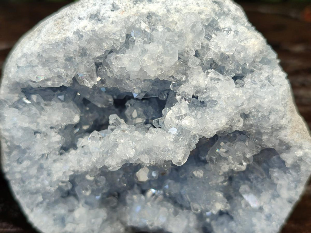 Natural Blue Celestite Specimens x 2 From Sakoany, Madagascar