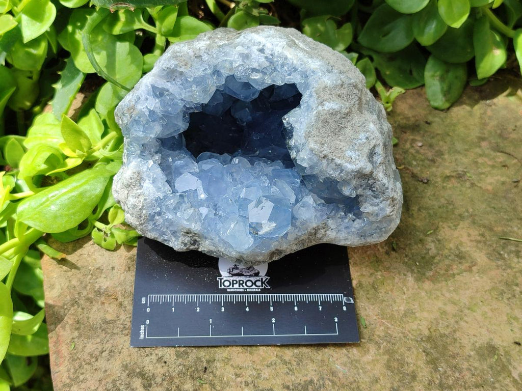 Natural Blue Celestite Specimens x 2 From Sakoany, Madagascar