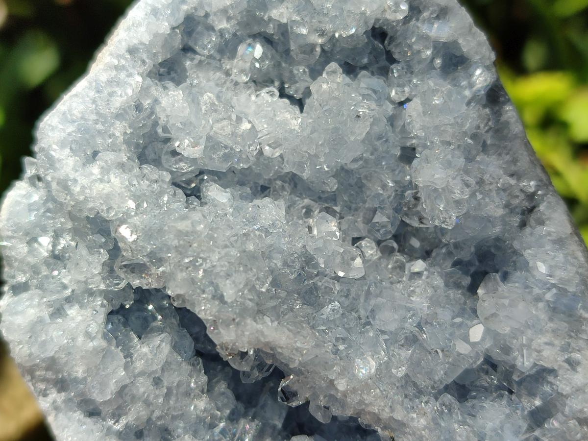 Natural Blue Celestite Specimens x 2 From Sakoany, Madagascar