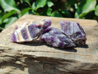 Natural Chevron Amethyst Dogtooth Crystals x 3kg Lot From Zambia