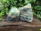 Natural Watermelon Fluorite Cobbed Specimens x 2 From Uis, Namibia