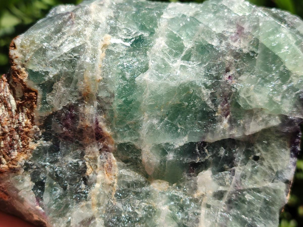 Natural Watermelon Fluorite Cobbed Specimens x 2 From Uis, Namibia