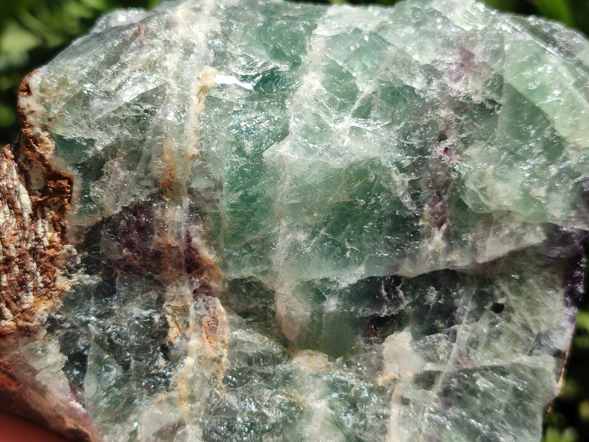 Natural Watermelon Fluorite Cobbed Specimens x 2 From Uis, Namibia