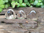 Polished Small Smokey and Clear Quartz Hearts x 35 From Madagascar