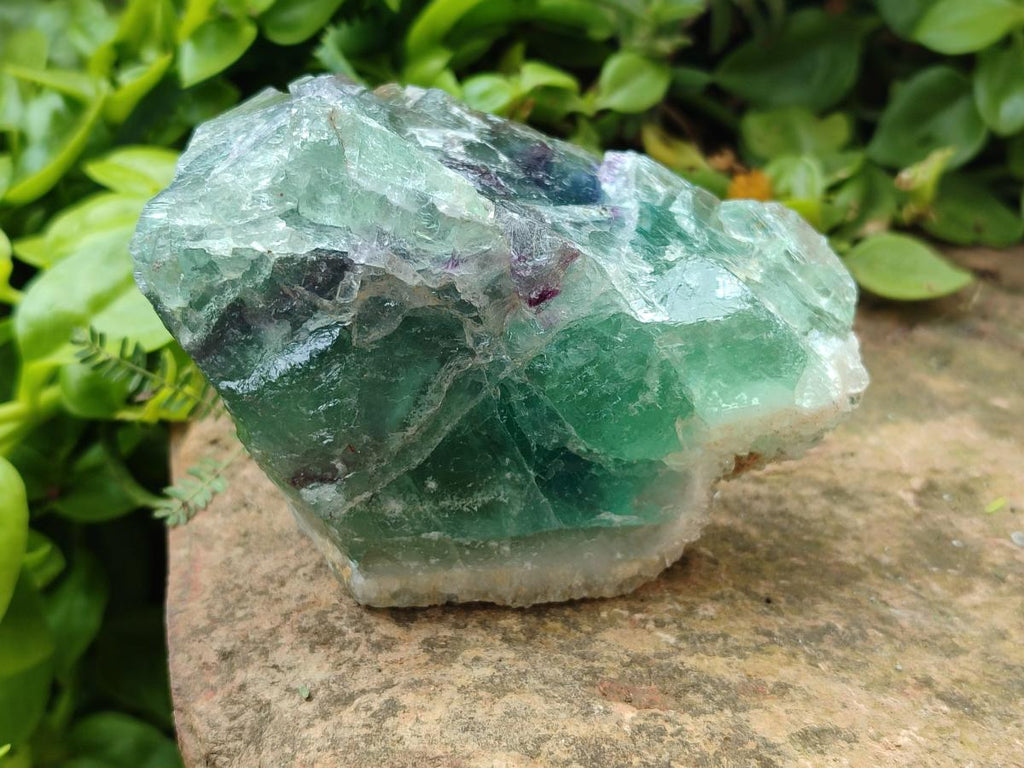 Natural Watermelon Fluorite Cobbed Specimens x 7 From Uis, Namibia