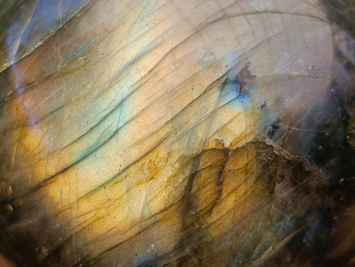 Polished Labradorite Spheres x 3 From Madagascar