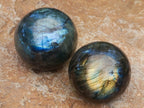 Polished Labradorite Spheres x 3 From Madagascar