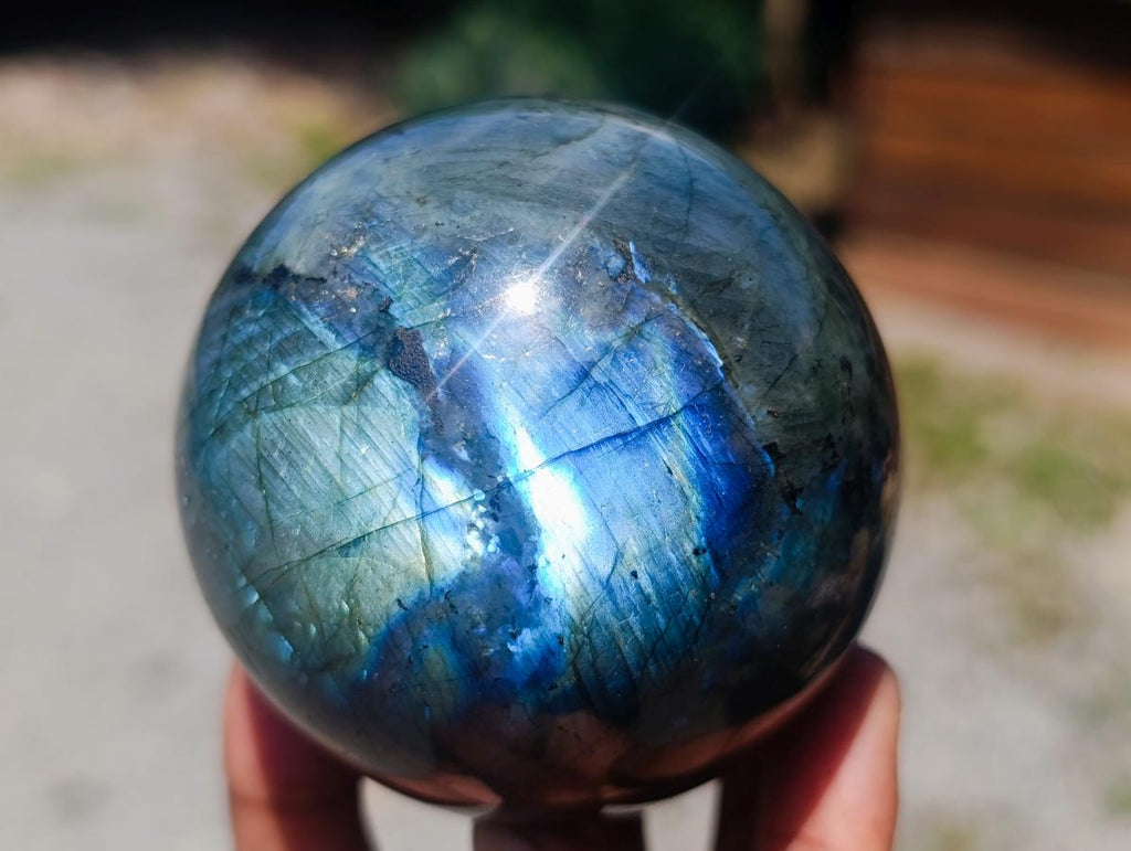 Polished Labradorite Spheres x 3 From Madagascar