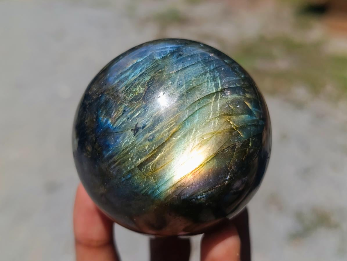 Polished Labradorite Spheres x 3 From Madagascar