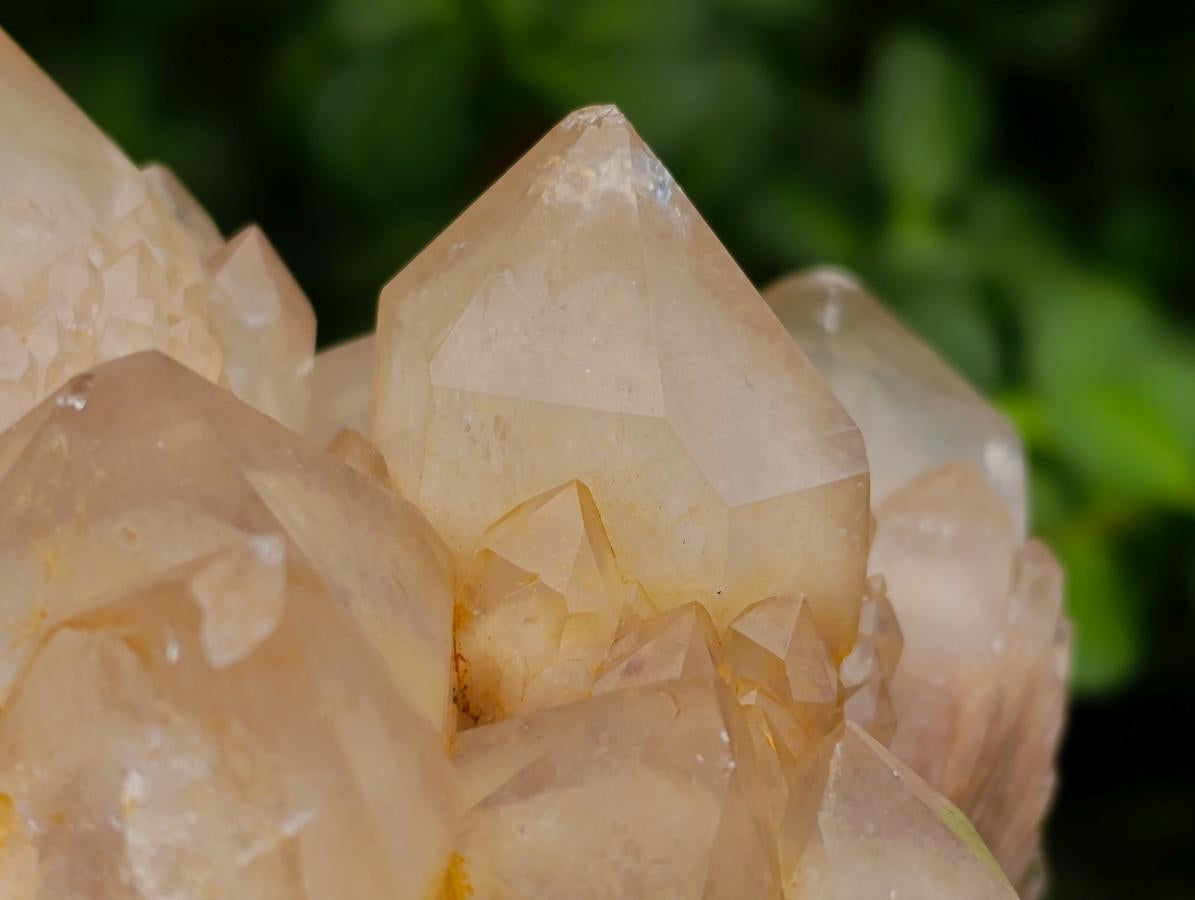Natural White Phantom Cascading Smokey Luena Quartz Clusters x 2 From Luena, Congo