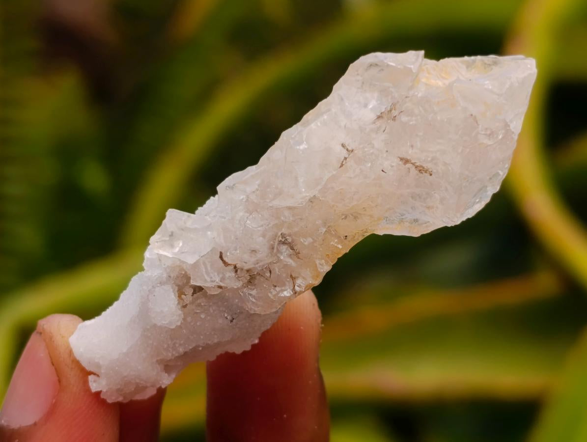 Natural Drusy Quartz Coated Spearhead Calcite Crystals x 38 From Albert's Mountain, Lesotho
