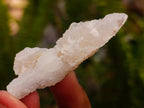 Natural Drusy Quartz Coated Spearhead Calcite Crystals x 38 From Albert's Mountain, Lesotho