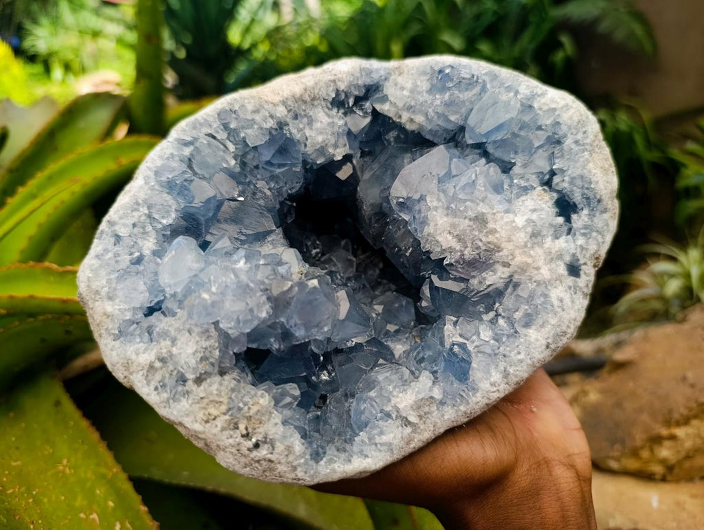 Natural XL Blue Celestite Geode Specimen x 1 From Sakoany, Madagascar
