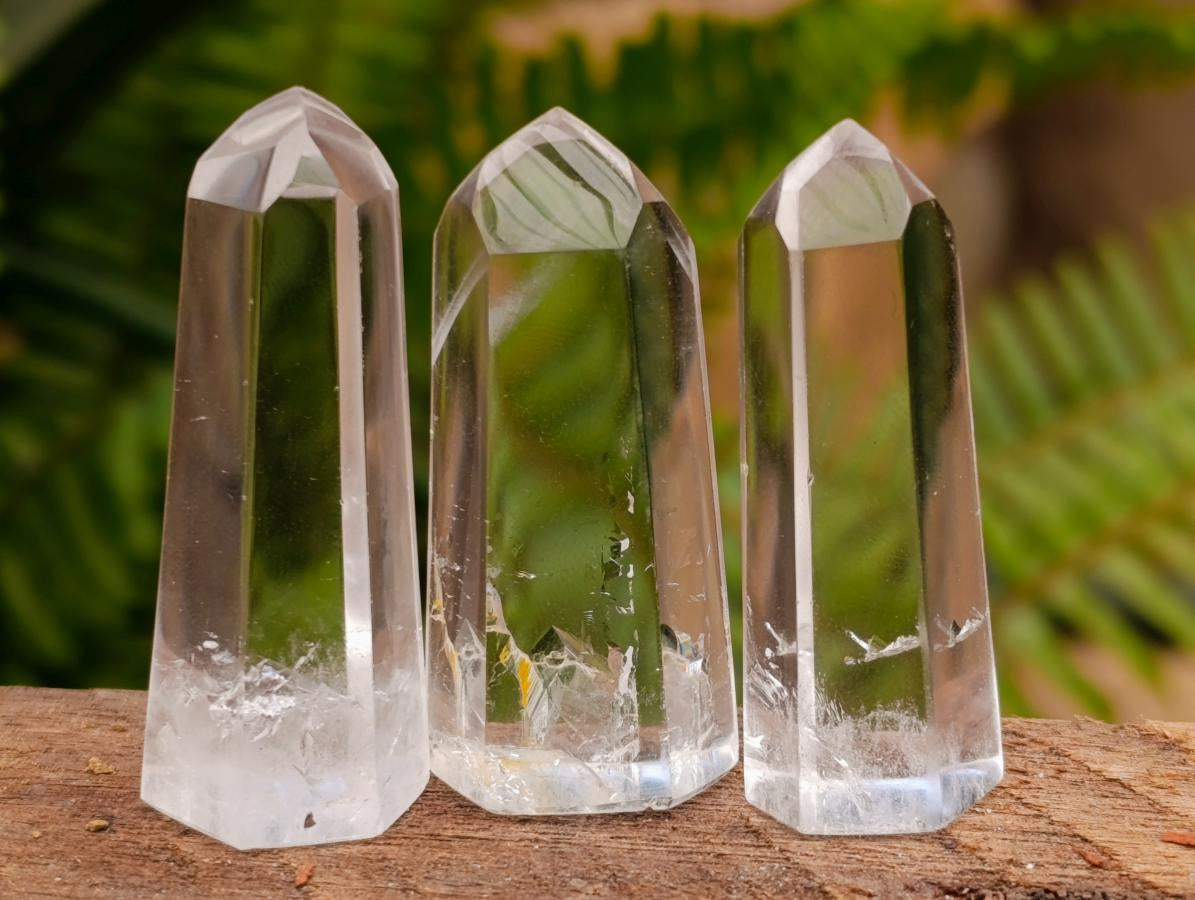 Polished Clear Quartz Jewellery Points x 35 From Madagascar