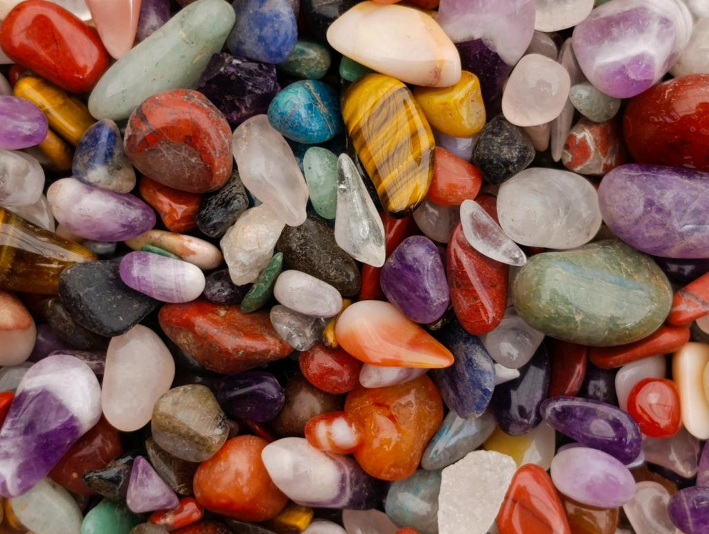 Polished Mini Mixed Tumbled Stone Tubs x 5 From Southern Africa