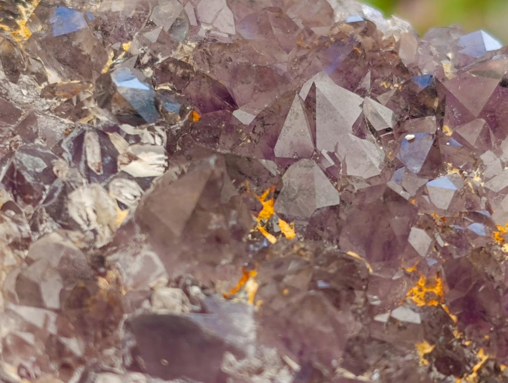 Natural Rare Amethyst Asylum Quartz Clusters x 5 From Luena, Congo