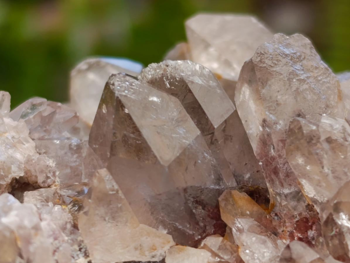 Natural Rare Amethyst Asylum Quartz Clusters x 5 From Luena, Congo