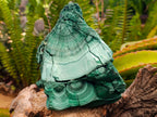 Natural Botryoidal Malachite Cutting Material x 2 From Congo